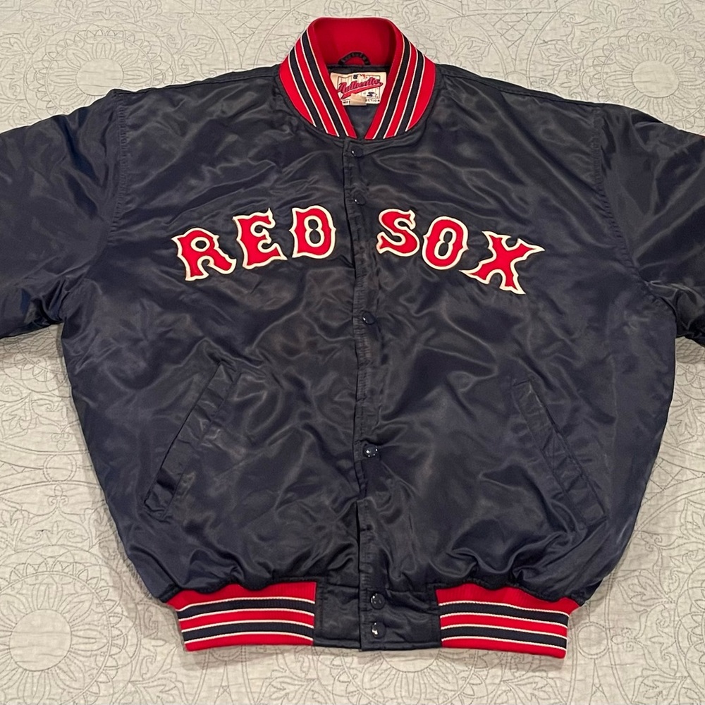 Vintage 90’s Boston Red Sox Starter bomber jacket. Men’s XL